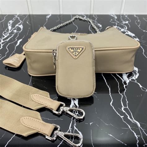 prada re edition 2005 shoulder bag beige|prada black nylon shoulder bag.